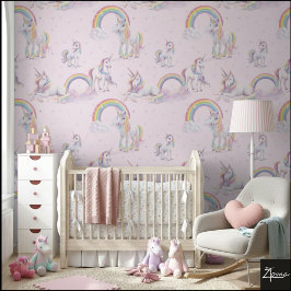 Papel Pintado suaves Cielos de Unicornio Soñadores