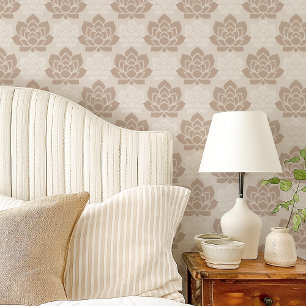 Papel Pintado Suculenta Sofisticada Marrón