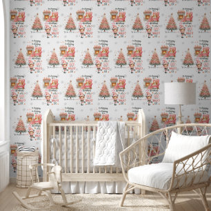 Papel Pintado Sueño con un Navidad rosado travieso
