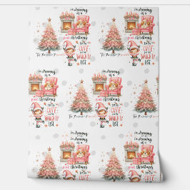 Papel Pintado Sueño con un Navidad rosado travieso