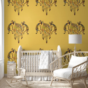 Papel Pintado Sueño nativo americano de ballena Kokopelli 2