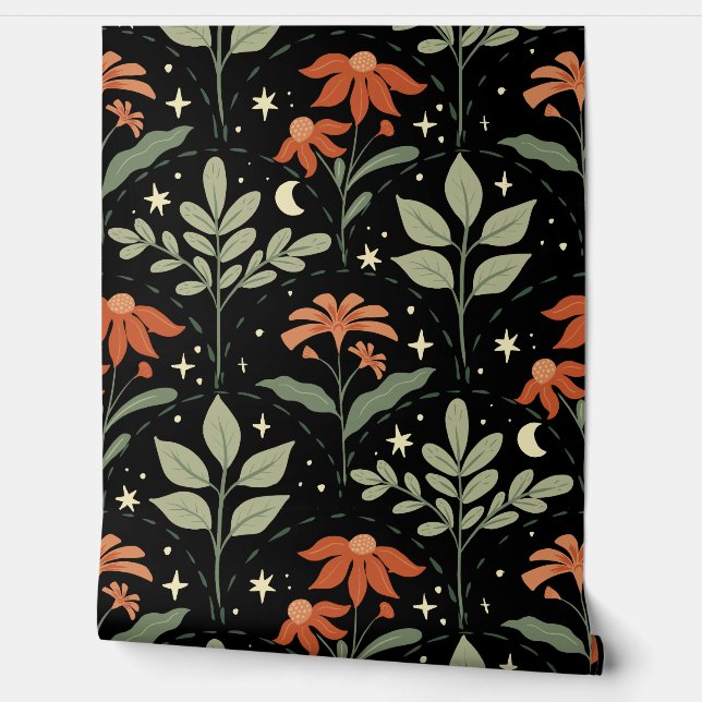 Papel Pintado Sueños de jardín de medianoche (Desenrollar)