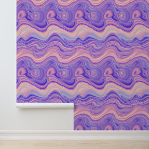 Papel Pintado Sueños de lavanda: Armonía fluida en movimiento