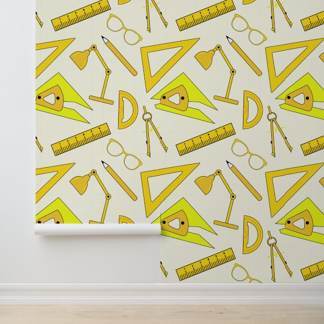 Papel Pintado Suministros de dibujo arquitectónico de oficina de (Solicitud)