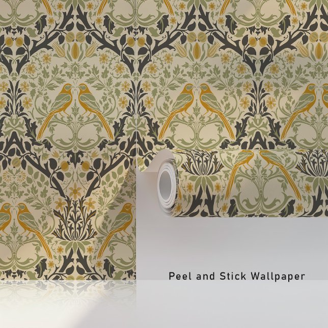 Papel Pintado Sunlit Birds Art Nouveau Wallpapers (Subido por el creador)