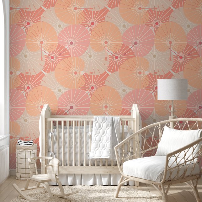 Papel Pintado Superposición de fans chinos (Niños)