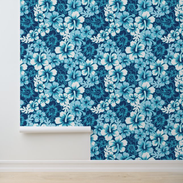 Papel Pintado Surf Floral Hibiscus Pattern (Solicitud)