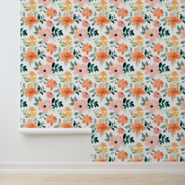 Papel Pintado Susurros de Primavera Floral Acuarela