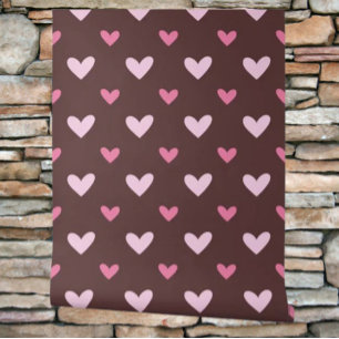 Papel pintado Sweetheart – Corazones rosados y blu
