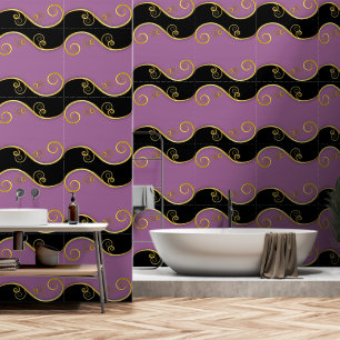 Papel Pintado Swirl morado