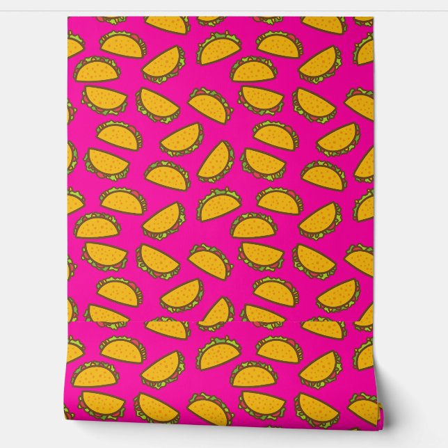 Papel Pintado tacos rosas (Desenrollar)
