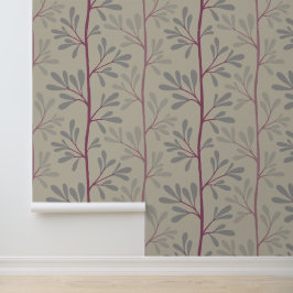 Papel Pintado Tallos de jardín Zen Siluetas botánicas minimalist