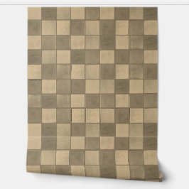 Papel Pintado Tan patrón de azulejo plano Papel de escritorio de