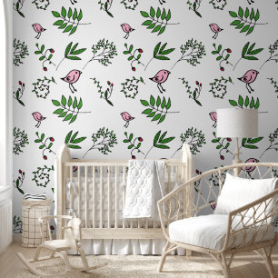 Papel Pintado Tan y Brown Floral