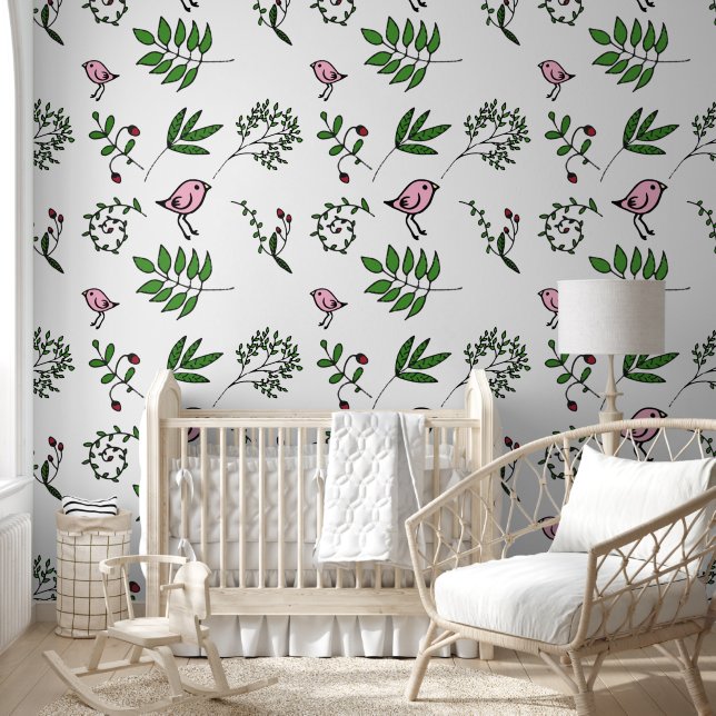 Papel Pintado Tan y Brown Floral (Niños)