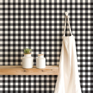 Papel Pintado Tapado de búfalo negro y blanco