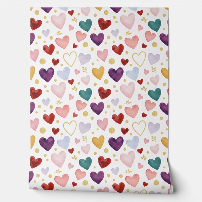 Papel Pintado Tapiz de Corazón Real (Desenrollar)