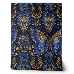 Papel Pintado Tapiz de vuelo psicodélico Botánico