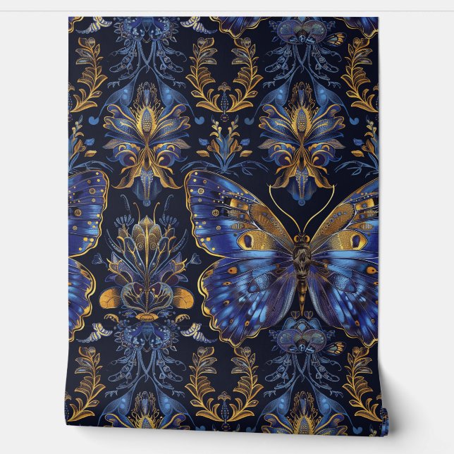 Papel Pintado Tapiz de vuelo psicodélico Botánico (Desenrollar)