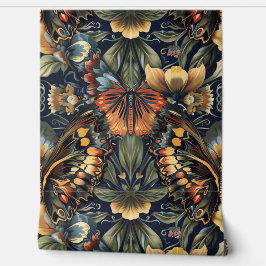 Papel Pintado Tapiz de vuelo psicodélico Botánico