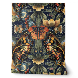 Papel Pintado Tapiz de vuelo psicodélico Botánico