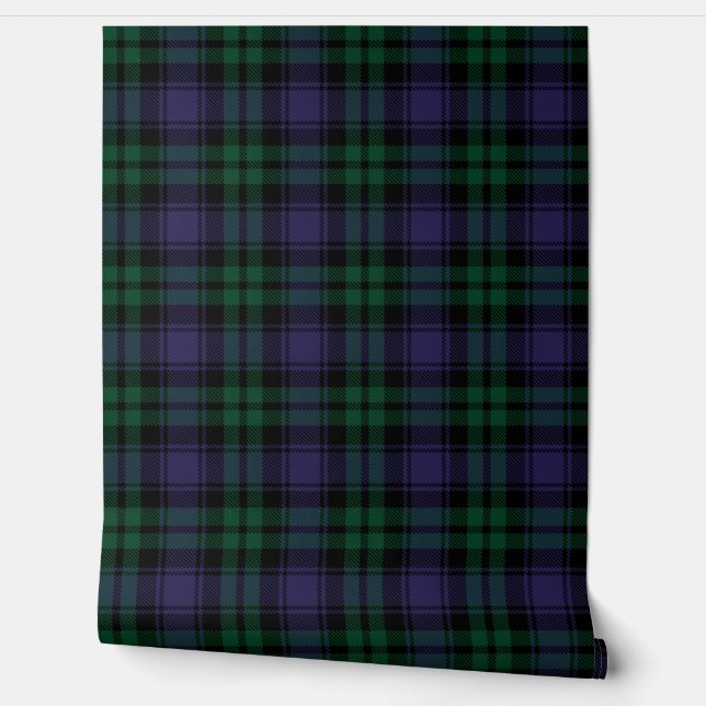 Papel Pintado Tartan Black Watch, Cuadros (Desenrollar)