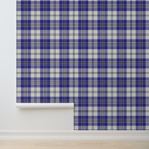 Papel Pintado Tartan de vestido azul del clan MacPherson