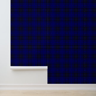 Papel Pintado Tartan Plaid Mar Azul Profundo