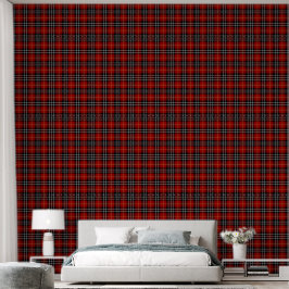 Papel Pintado Tartán Plaid rojo y negro escocés