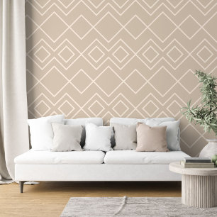 Papel Pintado Taupe claro Beige Greige Ivory Squings Art