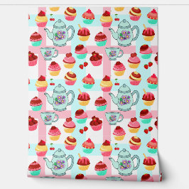 Papel Pintado Té y Magdalenas