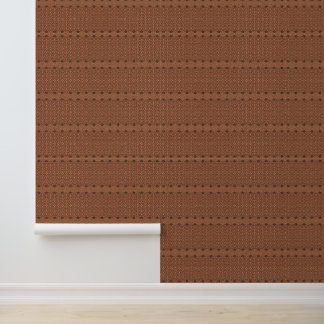 Papel Pintado Tejido de Cocoa Elegante Marrón Texturizado