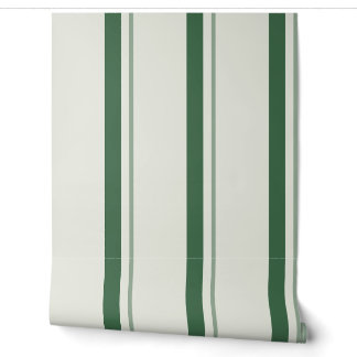Papel Pintado Tejido de colchón francés verde bosque en negrita