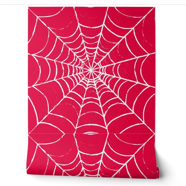 Papel Pintado Tela de araña rosa (Desenrollar)