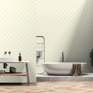 Papel Pintado Tela y palo de color blanco y crema