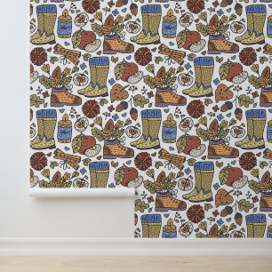 Papel Pintado Tema Caída País Mirar Boots Canela de manzanas