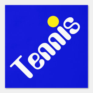 Papel Pintado Tenis amarillo blanco inclinado del Mod Mensajes d
