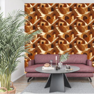 Papel Pintado Terracotta Ascension™ Luxury Airbnb