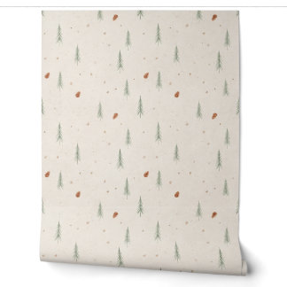 Papel Pintado Terracotta Navidad Bosque Pega y Despega