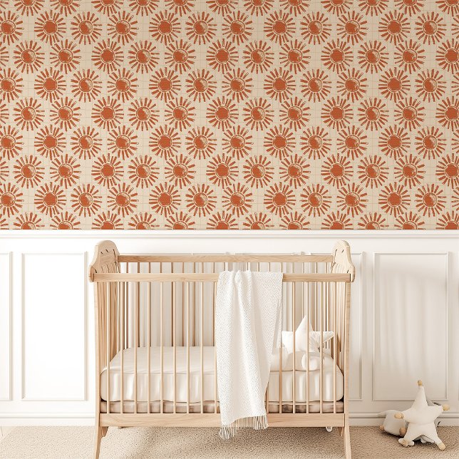 Papel Pintado Terracotta Sunburst Boho (Subido por el creador)