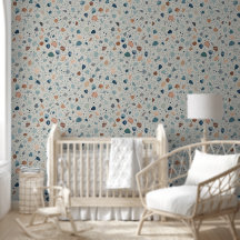 Terrazzo Pattern with Organic Earth Tone Chips