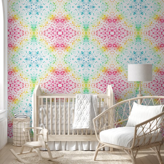 Papel Pintado Tesela de Mandala Libre Arcoíris (Niños)