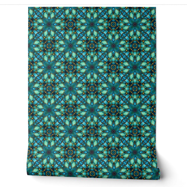 Papel Pintado Tesoros de Turquesa (Desenrollar)