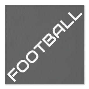 Papel Pintado Texto de FÚTBOL blanco esporádico diagonal en gris
