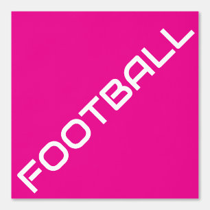 Papel Pintado Texto de FÚTBOL blanco esporádico diagonal sobre r