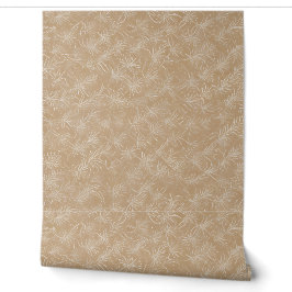 Papel Pintado Textura floral minimal beige