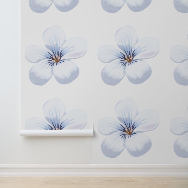 Papel Pintado Texturizado de Pradera de Flores Sil (Solicitud)