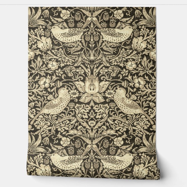 Papel Pintado Thief de fresa William Morris (Desenrollar)