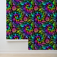 Tiedye Retro Hippie Patrón Flor Colorido Floral