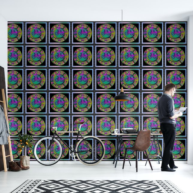 Papel Pintado Tiempo de ciclismo (Sala de estar)